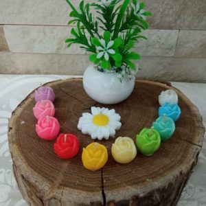 شمع های رز کوچک